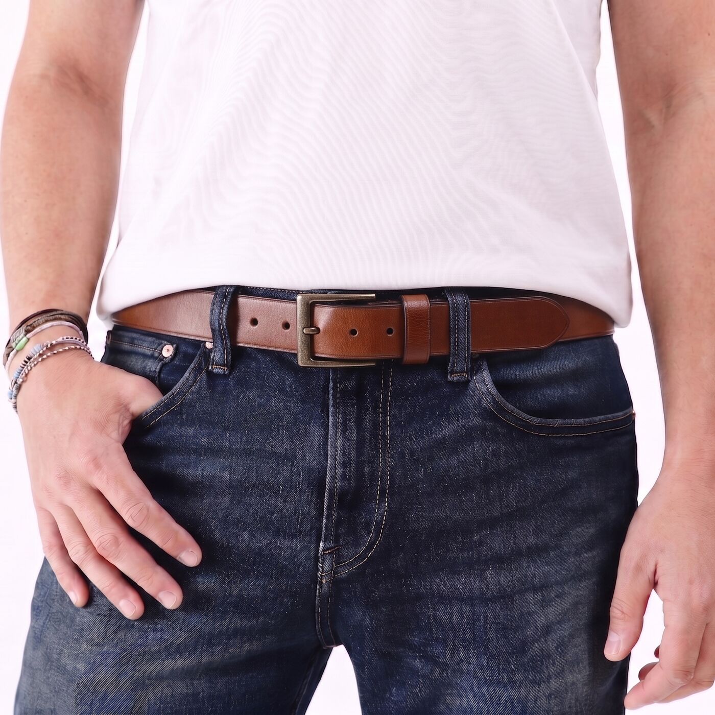 Men's True North Leather Belt - Image 10
